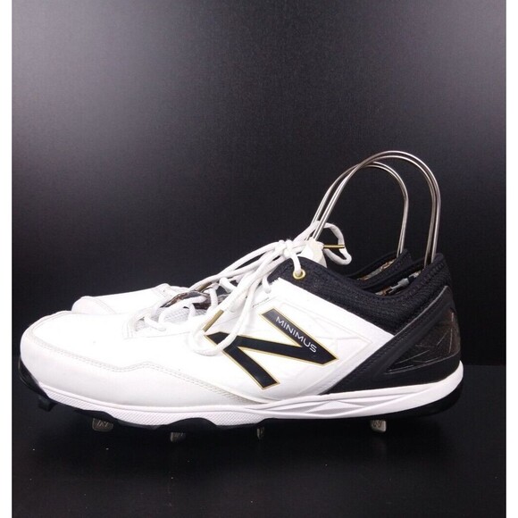 New Balance Minimus Metal Baseball Cleats MBBWK Men\'s Size 14 REV Lite White main image 8